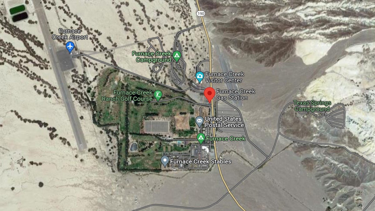 Furnace Creek Gas Station Death Valley California