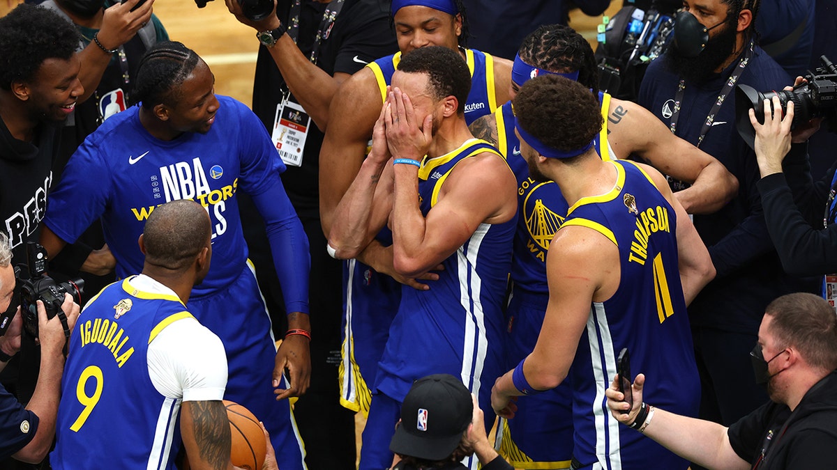 Emotional Steph Curry after winning 2022 NBA title