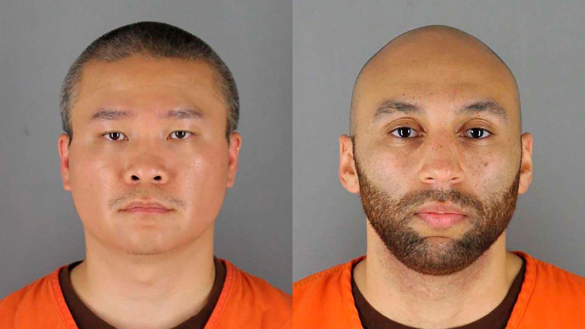 Mugshots for Tou Thao, left, and J. Alexander Kueng, right