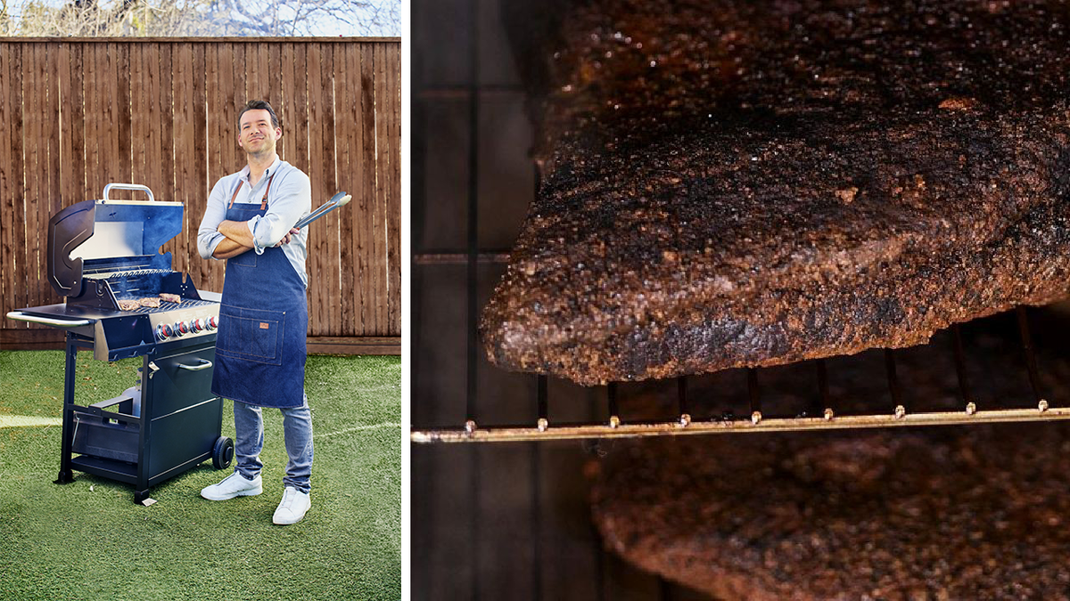Tony Romo and Classic Smoked Beef Brisket Side-by-Side