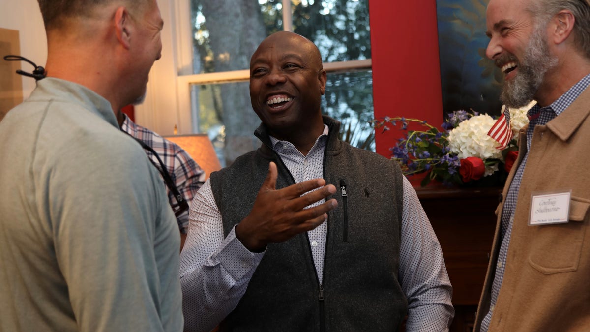 Sen. Tim Scott of South Carolina campaigns