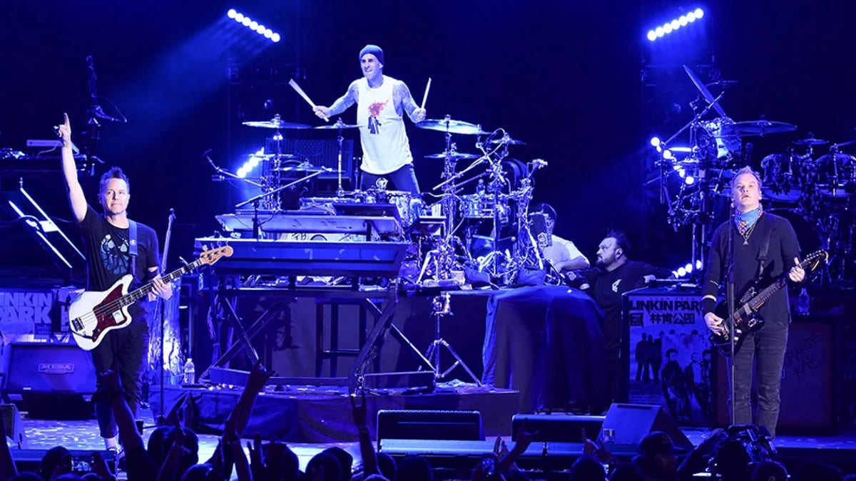 Travis Barker drummer for Blink-182