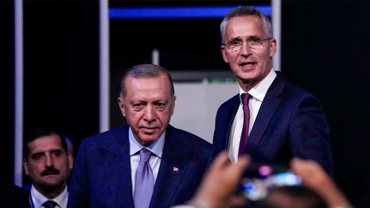 Turkish President Recep Tayyip Erdogan and NATO Secretary General Jens Stoltenberg