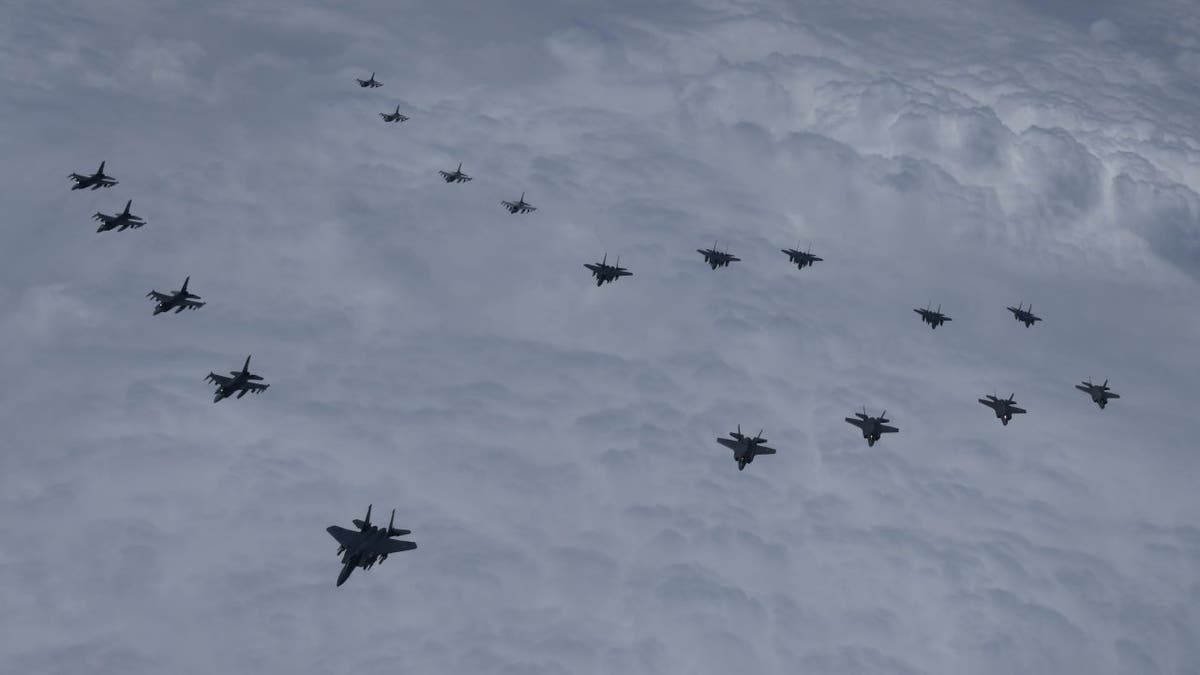 U.S. and South Korea fighter jets in joint drill