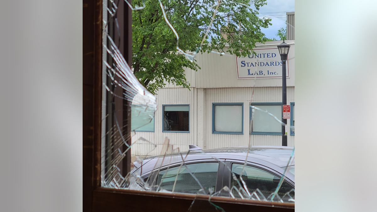 Broken window at pregnancy center