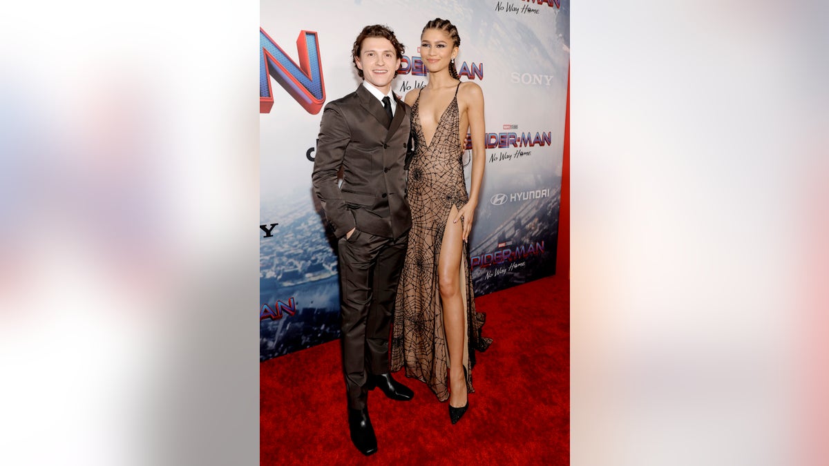 Tom Holland and Zendaya at the Spider-Man premiere in 2021