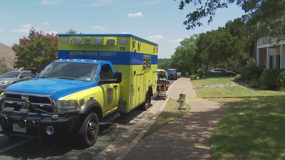 Ambulance at site of Austin fatal shooting