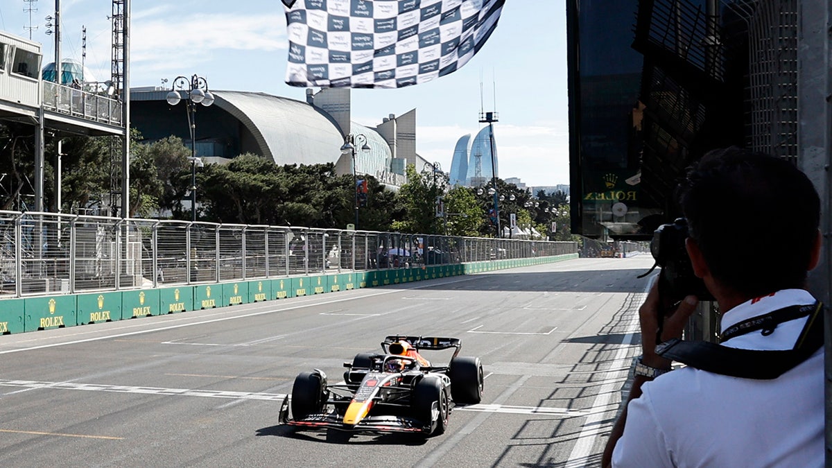 Max Verstappen wins Formula one Azerbaijan Grand Prix as Ferraris fail ...