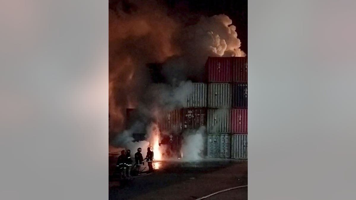 Bangladesh container fire