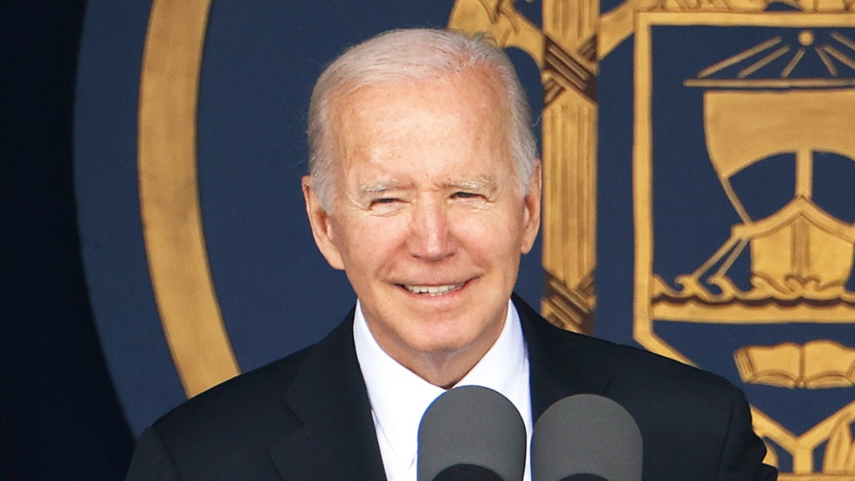 President Biden speaks at the US Naval Academy commencement