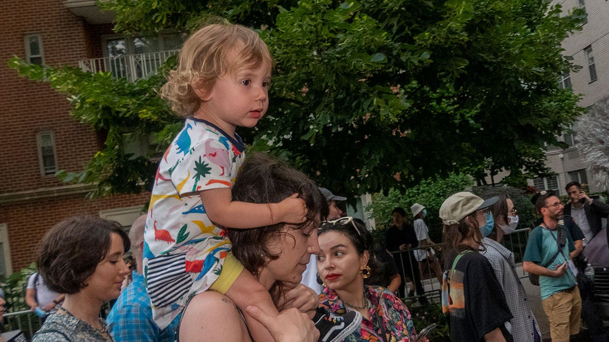 Chid during NYC Roe protest