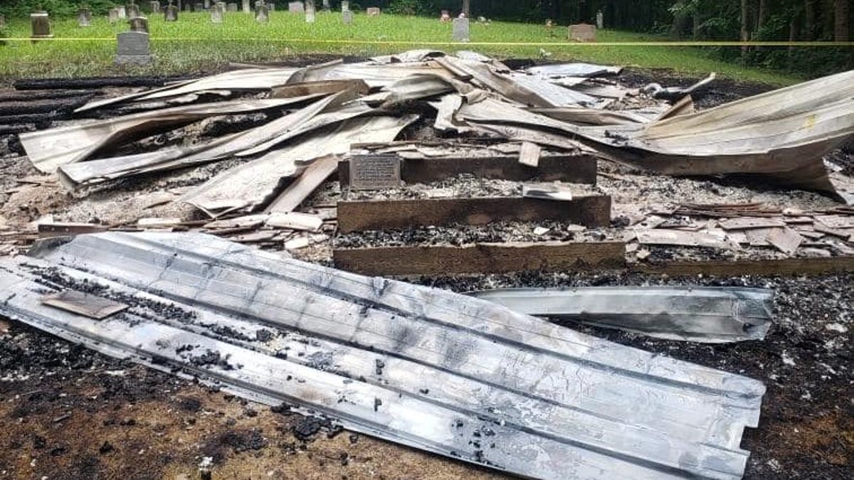 Ruins of the St. Colman Catholic Church in West Virginia. (Beaver VFD)