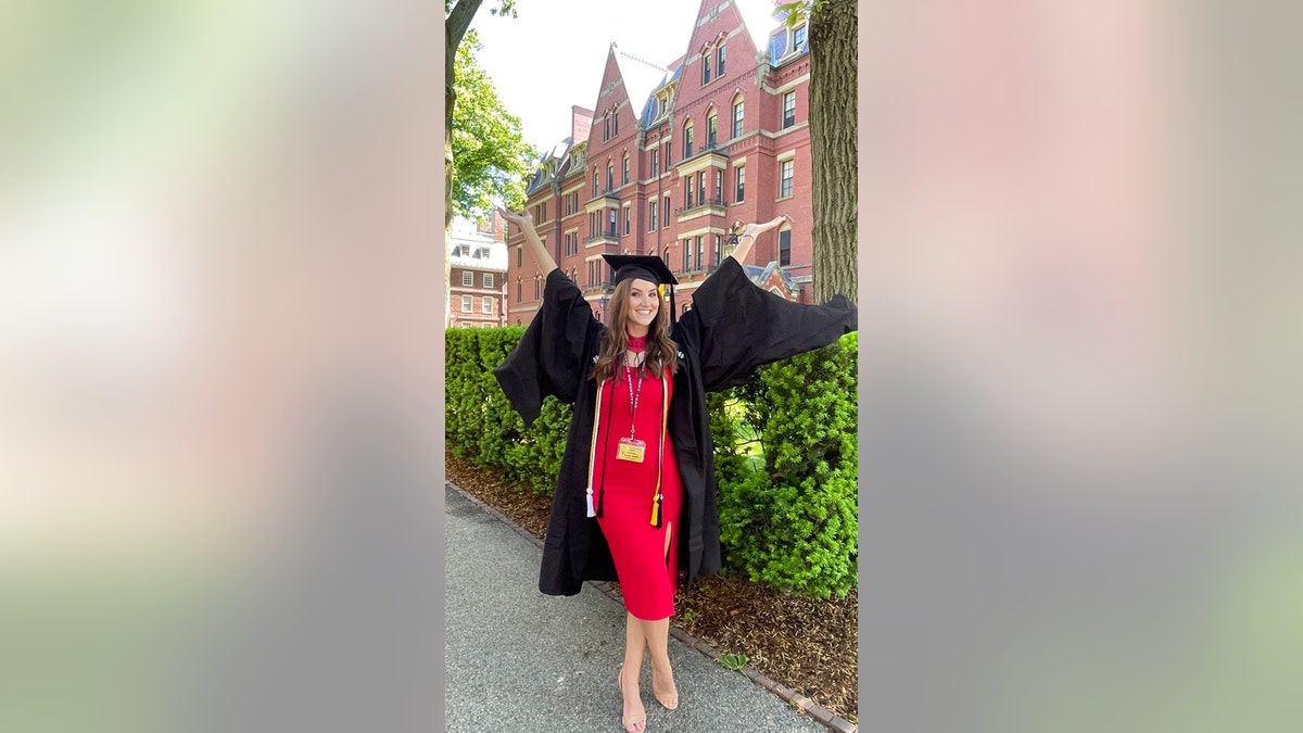 Emma Heussner at Harvard graduation