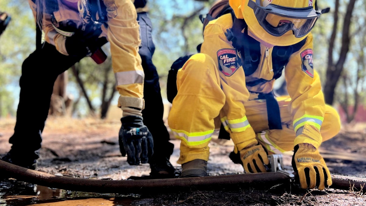 Teenage girls train to become firefighters in California