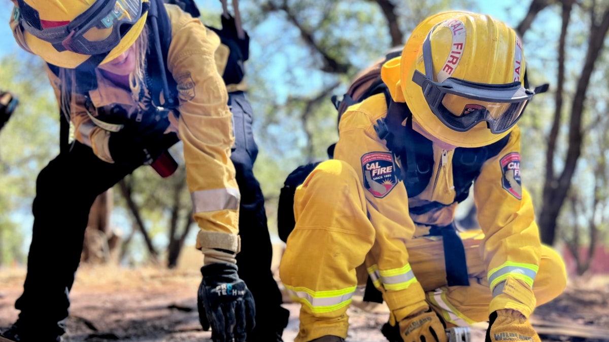 Teenage girls train to become firefighters in California