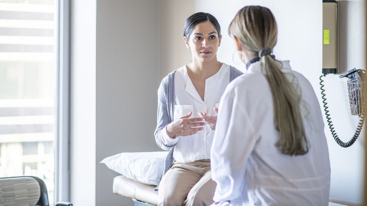 woman in doctor's office