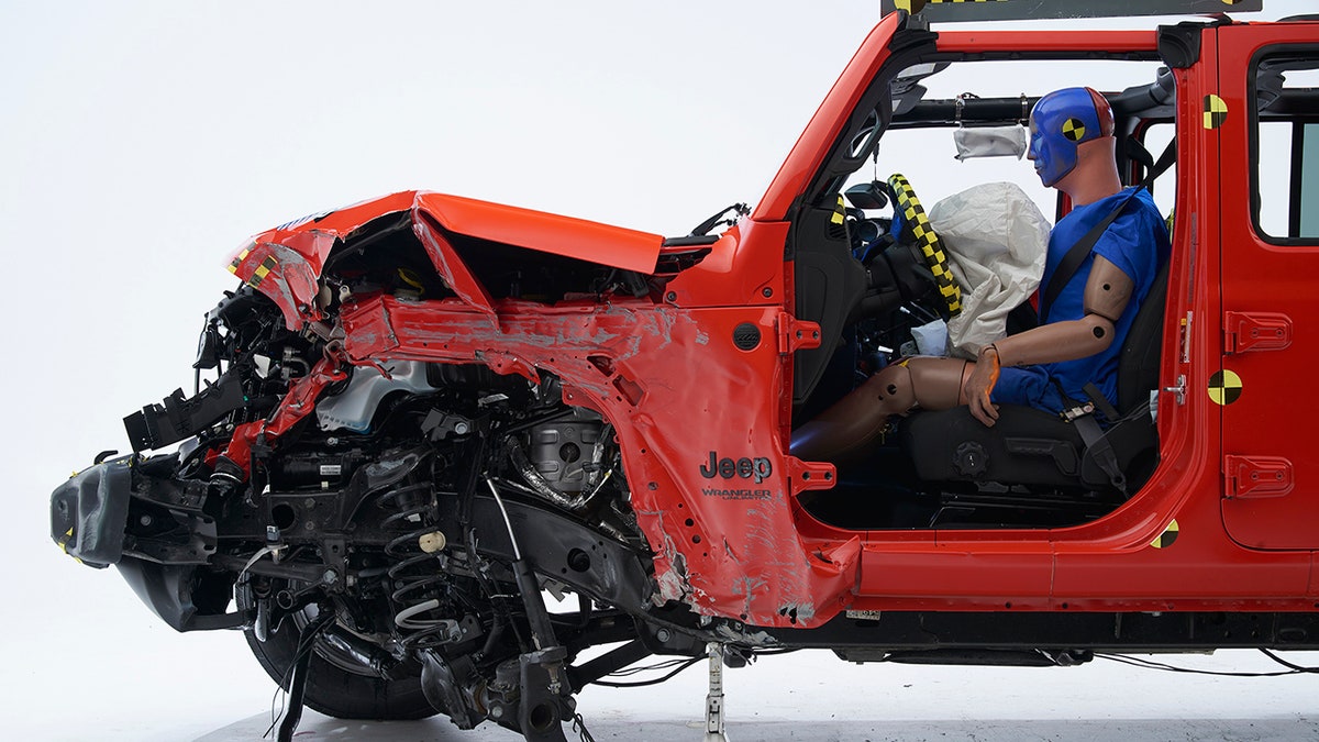 Jeep Wrangler post crash test