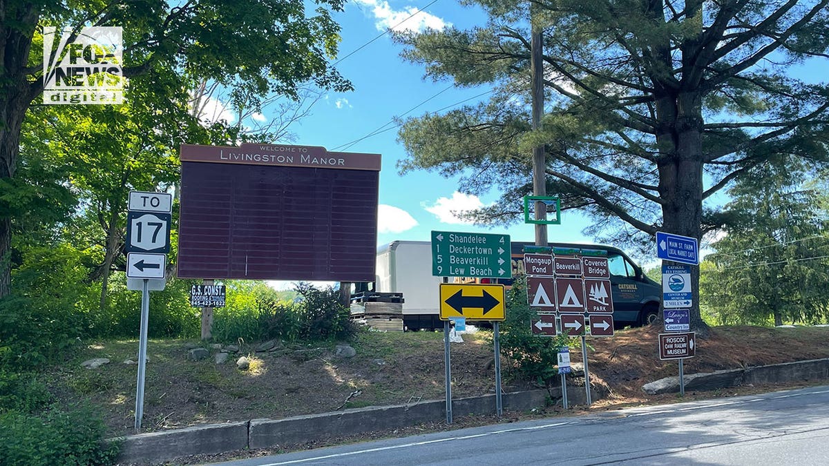 Livingston Manor road signs