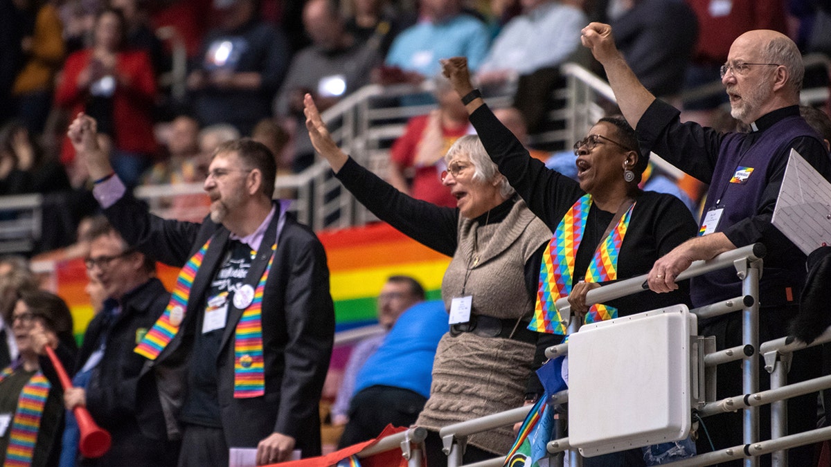 Protesters at UMC General Conference