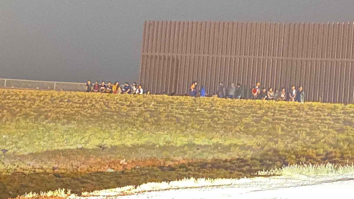 Migrants processed border patrol