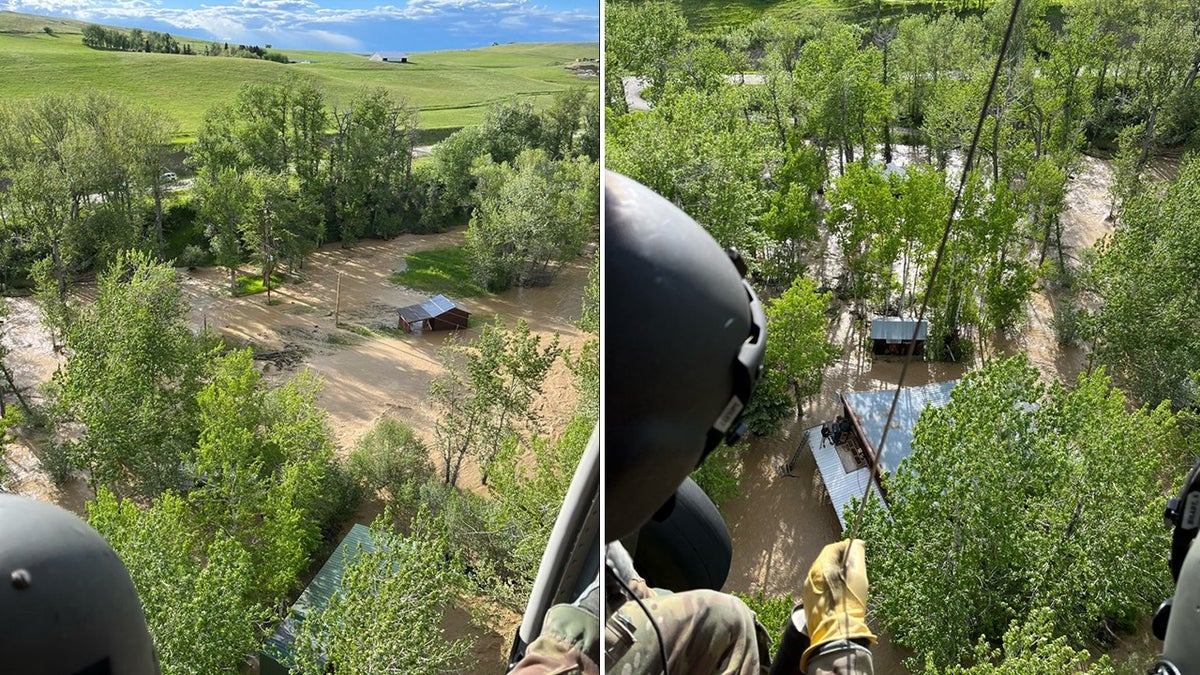 Montana people stranded flooding