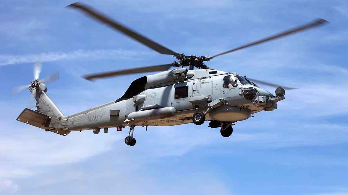 U.S. Navy SH-60 Seahawk helicopter.