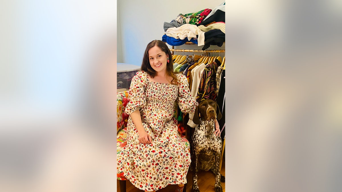 Olivia Ray sells secondhand clothes