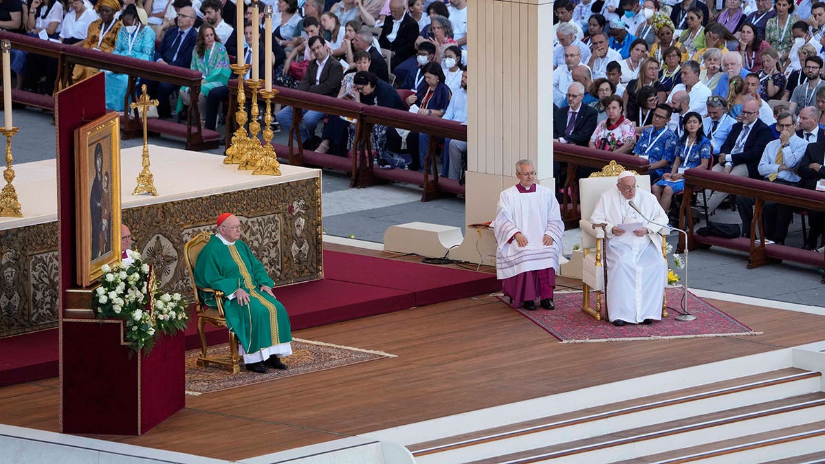 The pope at St. Peter's Square