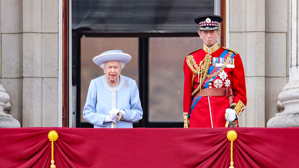 Queen Elizabeth II with Edward, Duke of Kent