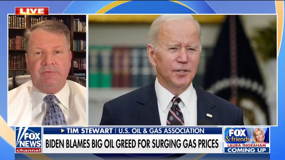 Biden blames Big Oil