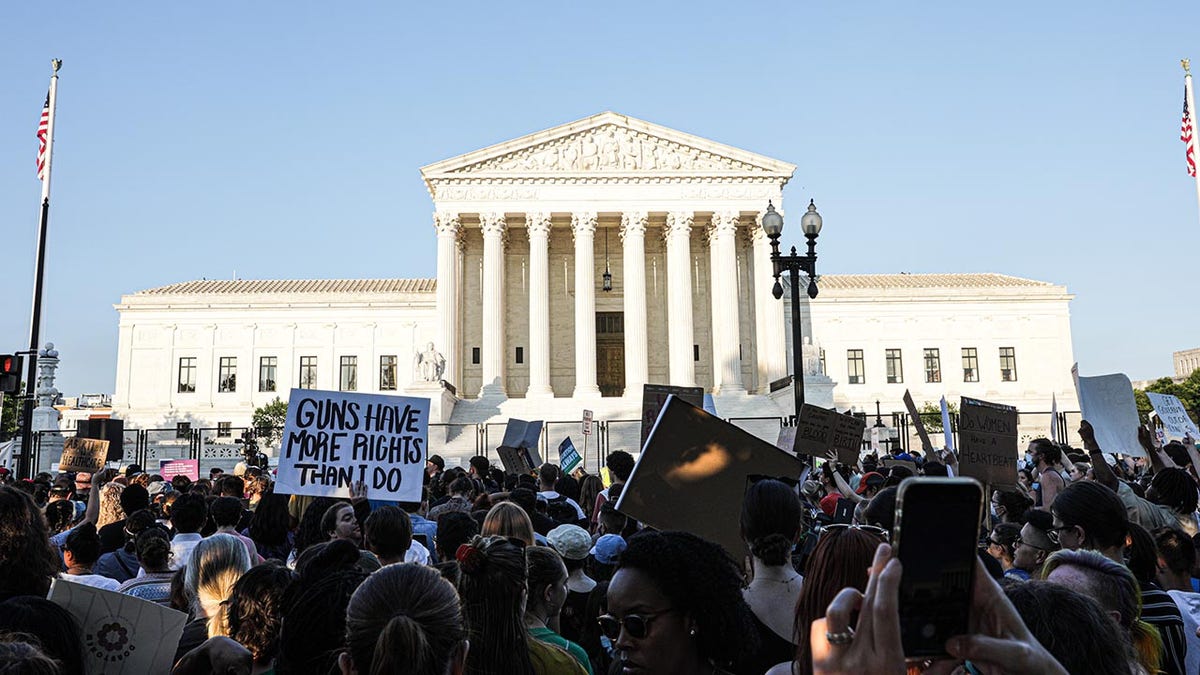 Manifestantes contra o aborto no SCOTUS