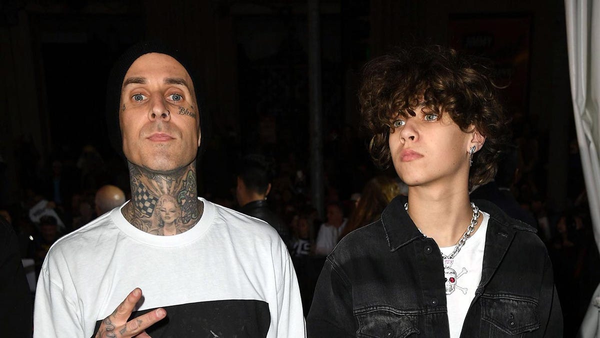 Travis Barker with son Landon Barker