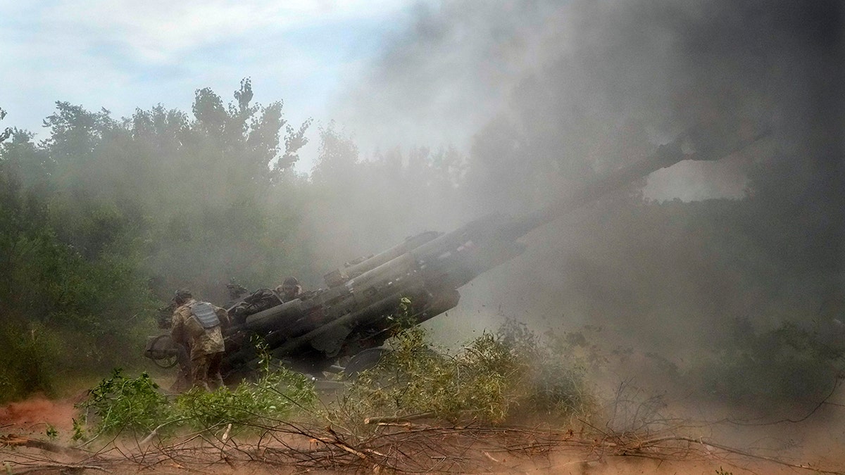 U.S.-supplied M777 howitzer in Ukraine