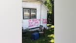 Vandalism by Jane's Revenge on a residence a few doors down from Jackson Right to Life's office building