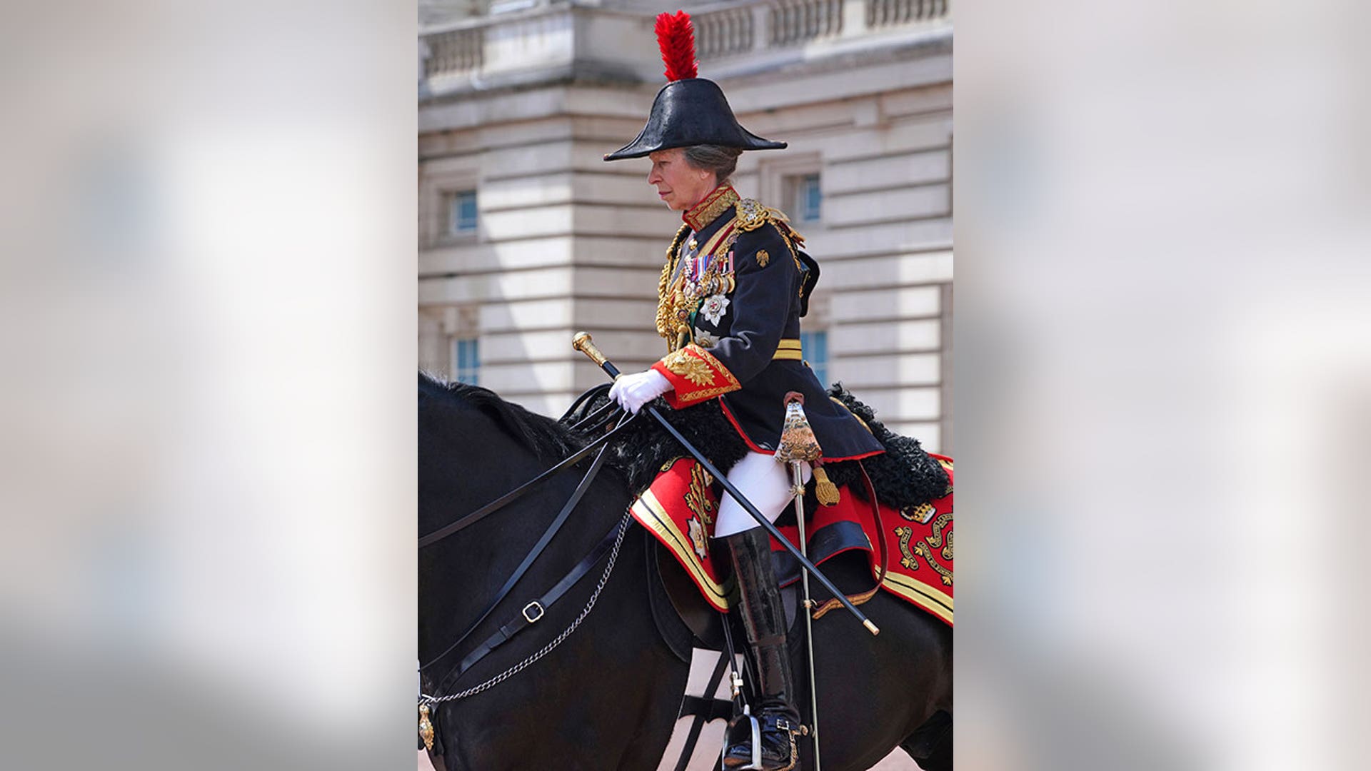 Princess Anne leaves Buckingham palace