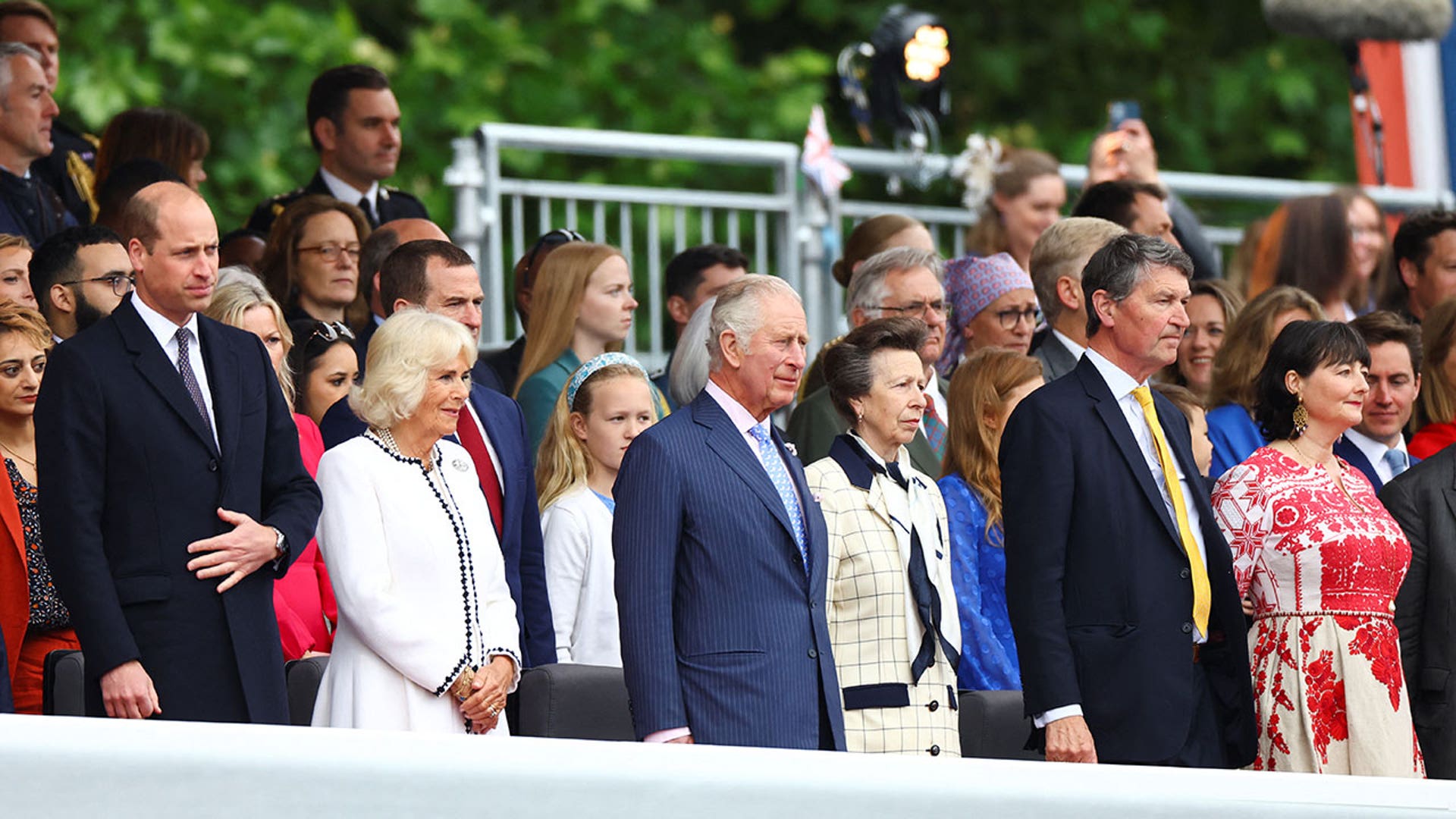 British royals at Platinum Jubilee Pageant