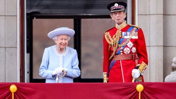 Who is Duke of Kent, next to the Queen on balcony at Trooping the Colour?