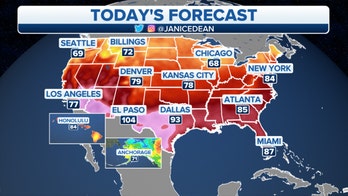 US forecast: Southwest to mid-Atlantic storms, tornadoes possible