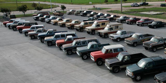 The trucks will be auctioned in Grand Island, Nebraska.