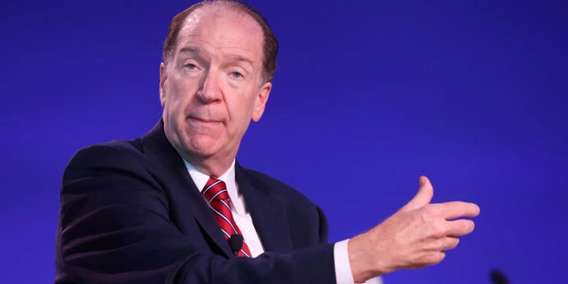 World Bank President David Malpass attends the UN Climate Change Conference (COP26) in Glasgow, Scotland, Britain, November 3, 2021.