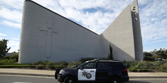 The Geneva Presbyterian Church is seen after a deadly shooting, in Laguna Woods, California, U.S. May 15, 2022.  REUTERS/David Swanson