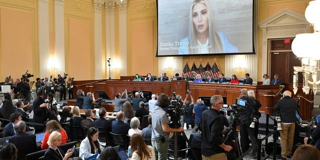 Tucker: Jan 6 Hearing Coverage Is Complicity in Campaign to Fool the Public 1 An image of Ivanka Trump is seen on a screen as the House select committee investigating the Jan. 6 attack on the U.S. Capitol holds its first public hearing to reveal the findings of a year-long investigation, on Capitol Hill in Washington, U.S., June 9, 2022.