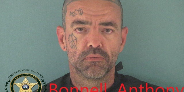 Richard Anthony Bonnell was arrested for drug and ammunition-related offenses at a Okeechobee home in Florida on June 17, 2022.