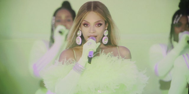 Beyonce performs at the 94th Academy Awards at the Dolby Theatre at Ovation Hollywood on Sunday, March 27, 2022.