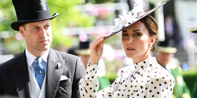 Prince William, Duke of Cambridge, and Catherine, Duchess of Cambridge, attend Royal Ascot 2022 at Ascot Racecourse June 17, 2022, in Ascot, England.