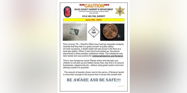 A warning from the Giles County Sheriff's Office. 