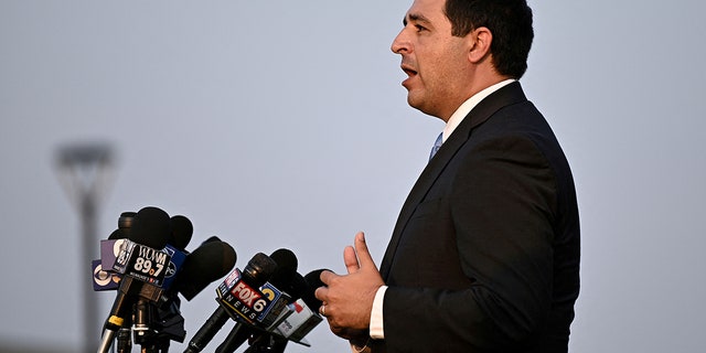 FILE: Wisconsin Attorney General Josh Kaul speaks at a news conference after the police shooting of Jacob Blake, a black man, in Kenosha, Wisconsin, USA August 26, 2020.