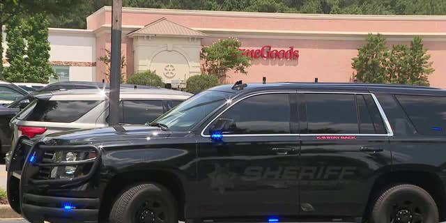 The incident happened at a HomeGoods store in Alpharetta, Georgia.