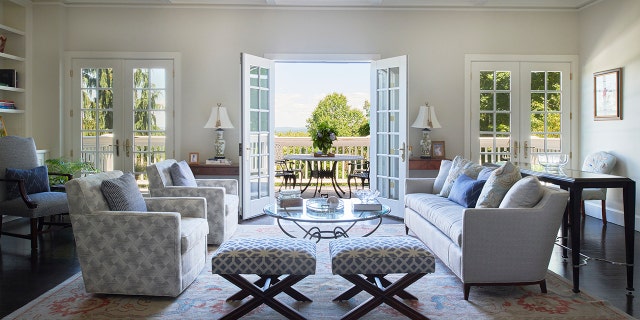 This image shows a living room by Georgia Zikas, a designer in West Hartford, Conn. Designers say vintage pieces can work well with any style and go nicely with modern ones. (Jane Beiles Photography via AP)