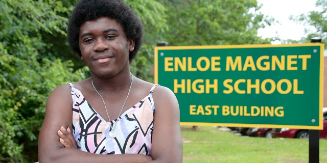Graduating senior from Enloe High School Malika Mobley has concerns about proposed increases in police presence in schools following the recent Texas school shooting, Thursday, June 3, 2022, in Raleigh, N.C.